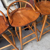 Koa Wood Bar Stools Set Of 4