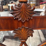 Antique Wooden Folding Screen with Decorative Panels