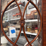 Antique Wooden Folding Screen with Decorative Panels