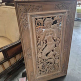 Hand-Carved Wooden Wall Art with Mermaid Design