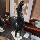 Large Black Crackle -Glazed Tang Style Horse