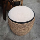 Uttermost Island Straw Accent Stool