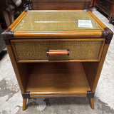 Pair Of Pelican Reef Palm Cove Rattan Nightstand