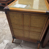 Pair Of Pelican Reef Palm Cove Rattan Nightstand