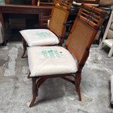 Pair Of Woven Rattan Dinning Chair