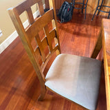 Geometric Top Dining Table & 6 Chairs