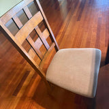 Geometric Top Dining Table & 6 Chairs