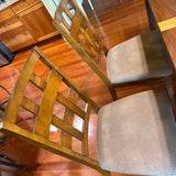 Geometric Top Dining Table & 6 Chairs