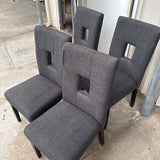 Modern Gray Dining Chairs Set of 4