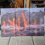 Canvas Art of Volcanic Eruption