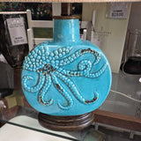 Turquoise Octopus Decorative Table Lamp pair