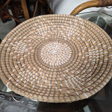 Handwoven Natural Fiber Decorative Tray