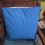Blue Crab Print Pillow