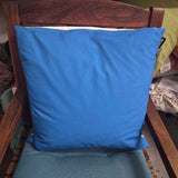 Blue Crab Print Pillow