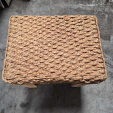 Woven Straw Stool