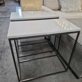 Pair Of Silestone Metal Table