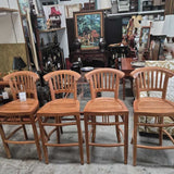 Teak Bar Stool Set Of 4