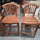 Teak Bar Stool Set Of 4