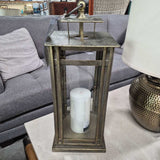 Metal And Glass Candle Lattern