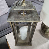 Metal And Glass Candle Lattern