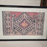 Framed Textile Rug Panel