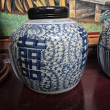 Antique Chinese Blue and White Porcelain Jar