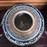 Antique Chinese Blue and White Porcelain Jar