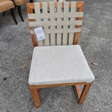 Hard Wood Lattice and Sling Outdoor Chairs