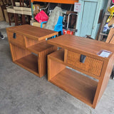 Pair Of Berman Rosetti Duet Nightstand