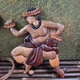 Wooden Tribal Dancers Wall Art