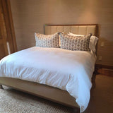 Wood Framed With Vertically Paneled Head board
