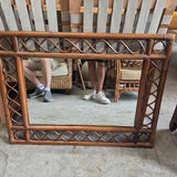 Vintage Bamboo Mirror