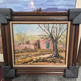 Southwestern Adobe House - Framed Painting