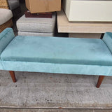 Modern Storage Bench in Teal