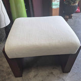 Modern Upholstered Wood Ottoman