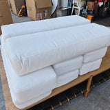 Set 8 White Sofa Cushions for Furniture