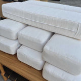 Set 8 White Sofa Cushions for Furniture
