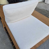 Ivory seat-and-back chair cushion