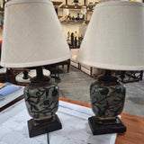Vintage Ceramic Table Lamps Pair