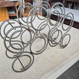 Vintage Circular Metal Wine Rack