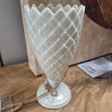 Belleek Ivory Pedestal Vase - Large